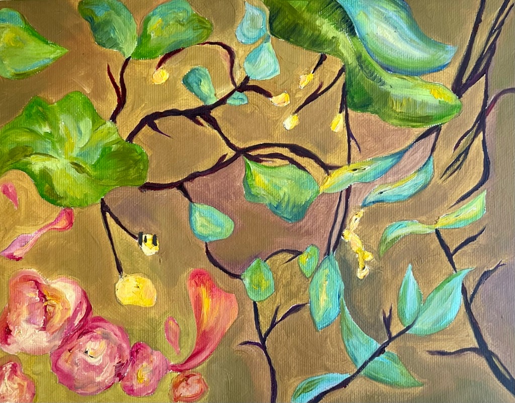 Secret Garden — floral oil painting