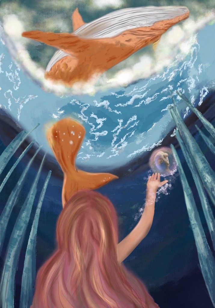 Tears — underwater whale scene