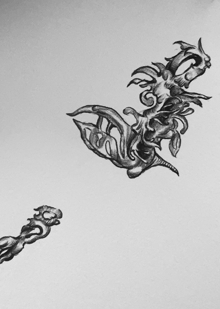 Pencil study after visiting the V&A